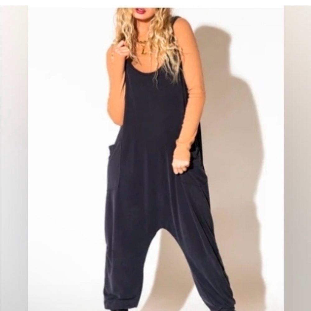 Dressed in LALA grey Jumpsuit with Pockets